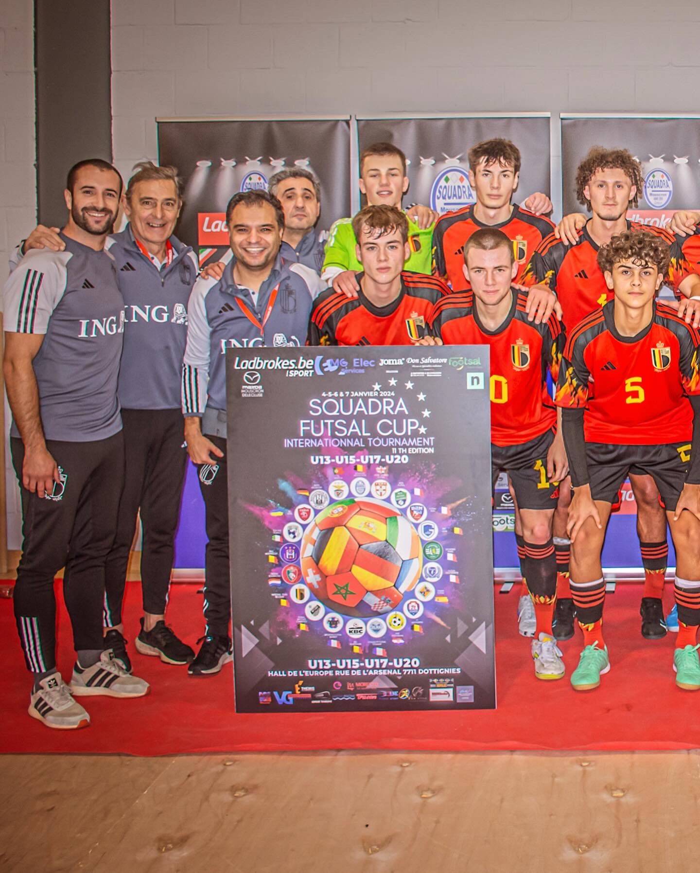 Le staff médical de la Squadra Futsal Cup